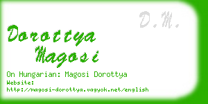 dorottya magosi business card